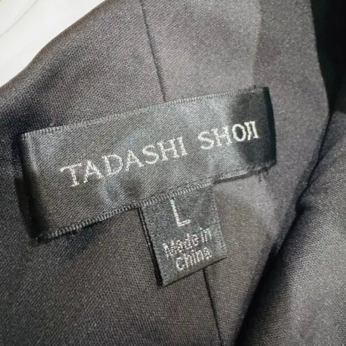 Tadashi Shoji Rigel Black White One Shoulder Dress NWT Formal Cocktail size L