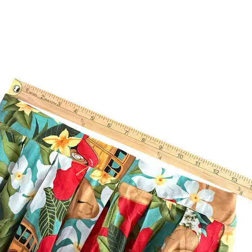 Grace Karin Floral Hawaiian Print Skirt Womens L Retro Pinup Aloha Rockabilly