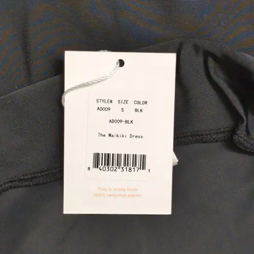 ANDIE NWT Waikiki Dress Black Solid Sleeveless Halter Size S