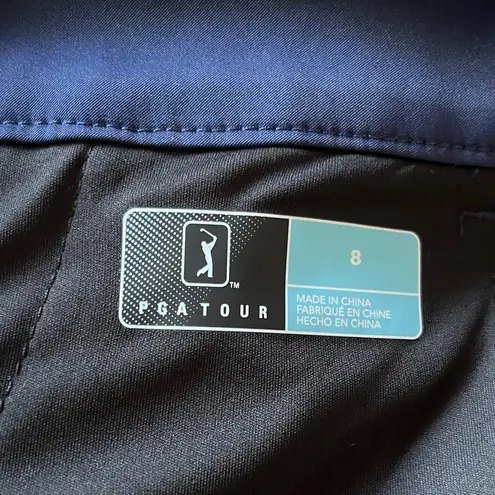 PGA Tour  Women's High Waist Navy Golf Shorts Size 8