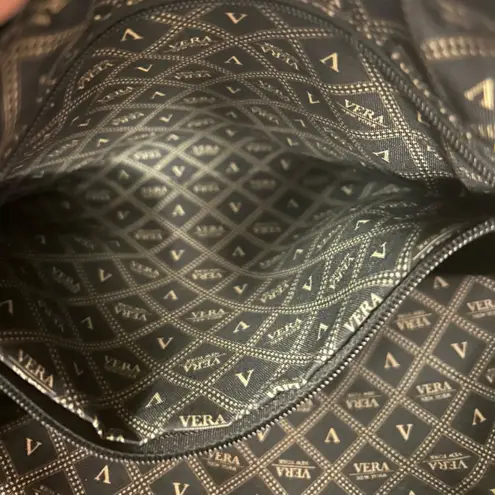 Bag Stylish Black Quilted Shoulder Bag with Chain Straps VERA New York Preowned