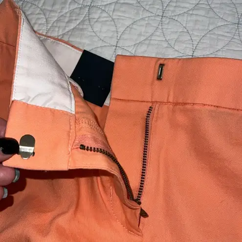 J.Crew  women’s size 12 3.5” shorts peach color front pockets zip clasp closure - Image 11