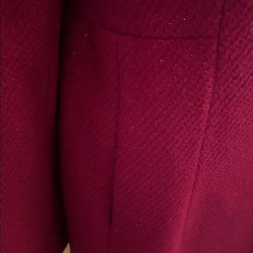 Olive Des Olive Magenta Wool Blend Dress Coat sz XS Pink