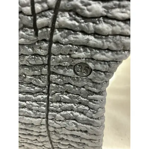 Womans Melania Italian Mid Calf Gray Winter Boots Sherpa 35 (5)