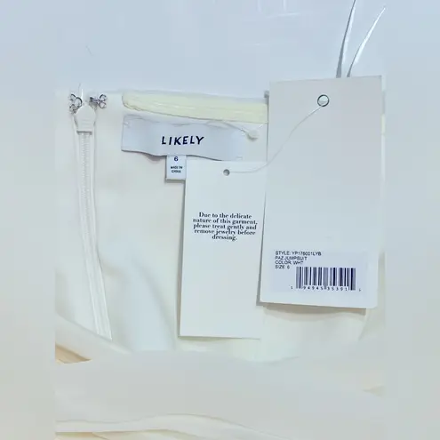 Likely NWT Paz Jumpsuit in White, size 6