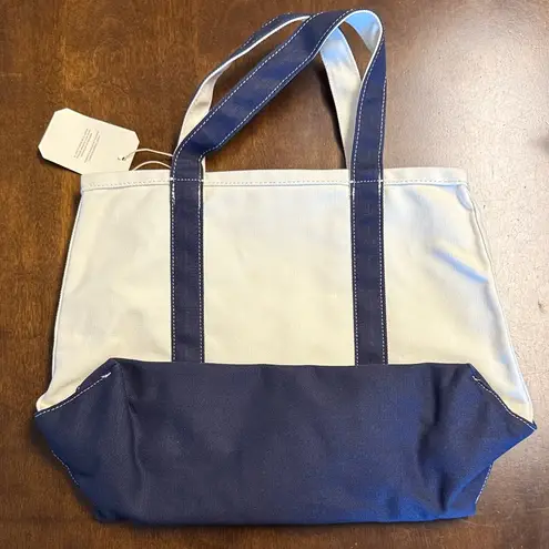 NWT Gap X DOEN Logo Tote Bag Smooth Cotton Canvas With Straps Blue