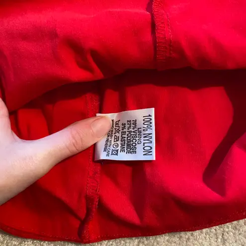 Rare London Bodycon Strapless Red Dress