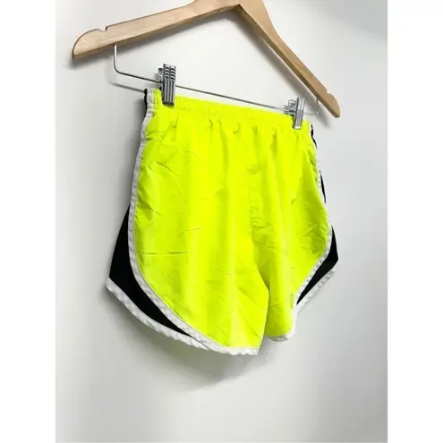 Nike  Dri Fit Shorts XS Womens Running Athletic Neon Yellow/Black