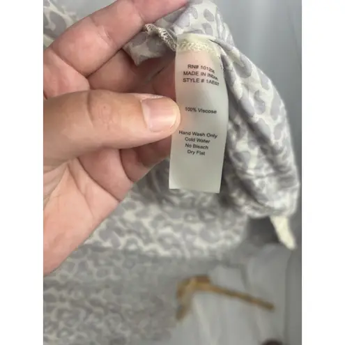 Soft Surroundings Leopard Cheetah Kimono Shrug Lagen Look Viscose NWT OS Boho