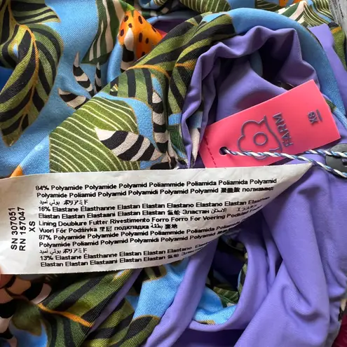 Farm Rio Cutout Bandeau One Piece/Two Piece Convertible, XS