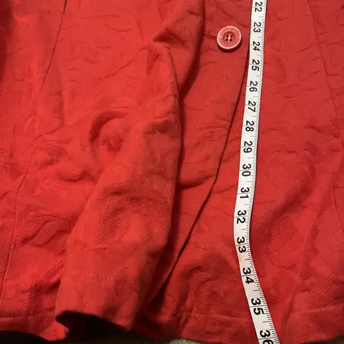 Desigual Long Trench Coat L Red Cotton Tapestry Baroque Fairy Artsy Renaissance