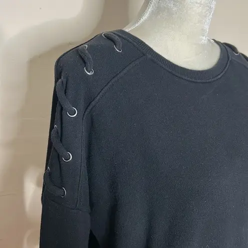 Betsey Johnson  • performance sweatshirt with laced shoulder