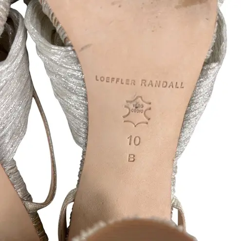 Loeffler Randall Camellia Heels 10 Shiny Champagne