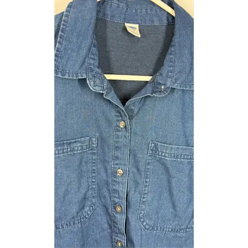 Old Navy  Roll Sleeve denim dress size medium