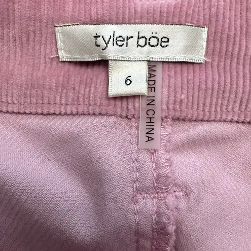 Tyler Boe NWOT Wide Leg Pink Corduroy Pants Women’s Size 6