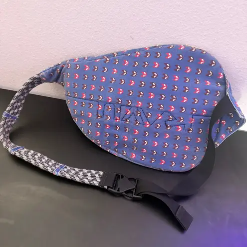 KAVU Bag Rope Sling Crossbody Fox Print Hiking Outdoor Limited Edition Blue