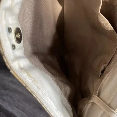 Vintage Pico Bello Genuine Boa Snake Skin Leather Shoulder Crossbody Purse Bag Brown