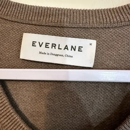 Everlane  Cashmere Blend Pullover Sweater Brown Size‎ Medium