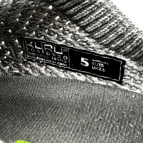 Kuru Stride Slip On Walking Shoes Sock Like Lightweight Breathable Gray 5