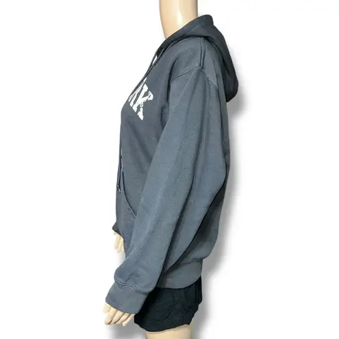 Womens New York NYC Hoodie Pullover Hooded Sweatshirt Oversized Sporty Gray