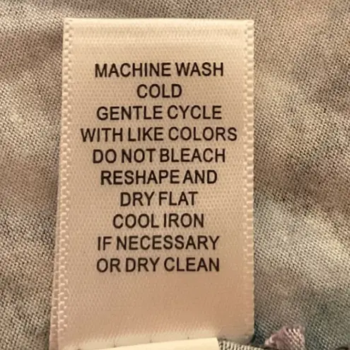 cupio Floral Print Long Sleeve Scoop Neck Stretch Pullover Mini Dress Size Small