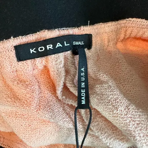 Koral Napo Valo Side Tassel Sweatpants Size Small Pompano Orange