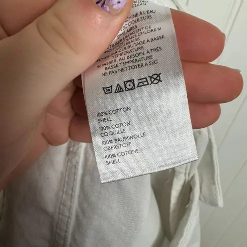 Urban Outfitters  BDG Baggy White Pants Knee Patches, Wide Leg