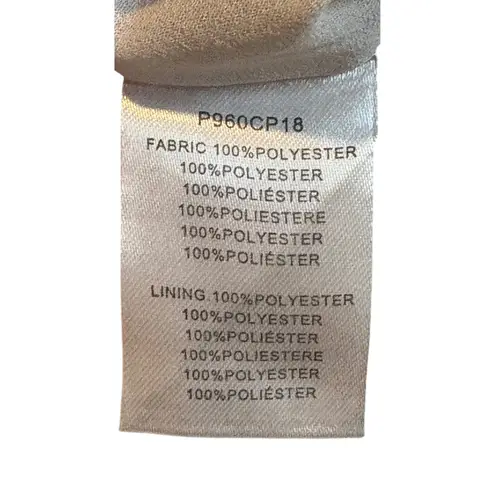 Molly Bracken Pink Floral Sleeveless Drapey Tie Neck Dress Size Small