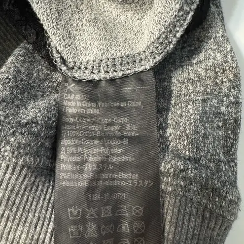 Scotch & Soda Maison Scotch Chapeau Mixed Media Sequin Sweatshirt Grey Size 2