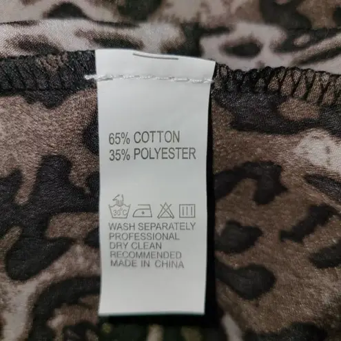 Leopard halter, backless sheer cross