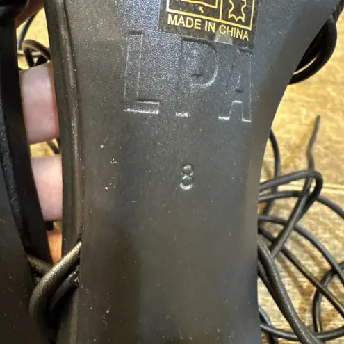 LPA Women's Giah Sandal in Black Strappy Size 8 Heeled Party Formal