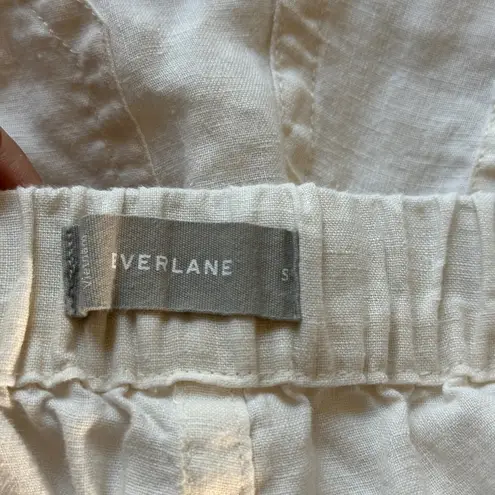 Everlane  Cream 100% Linen Trousers Size Small