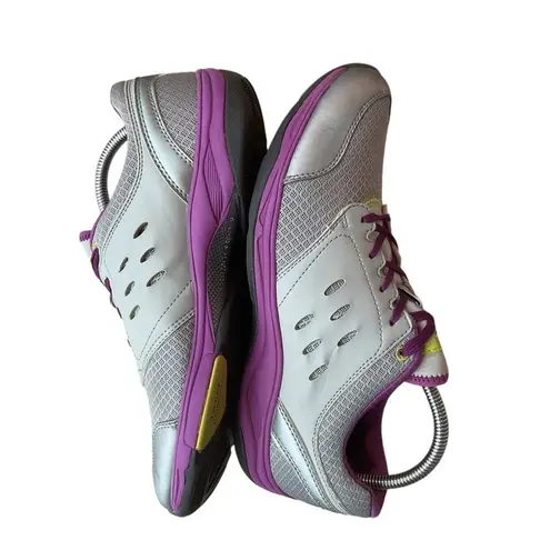 Vionic Venture Athletic Sneakers Shoes Size 10 Purple Gray Lace Up Comfy Walking