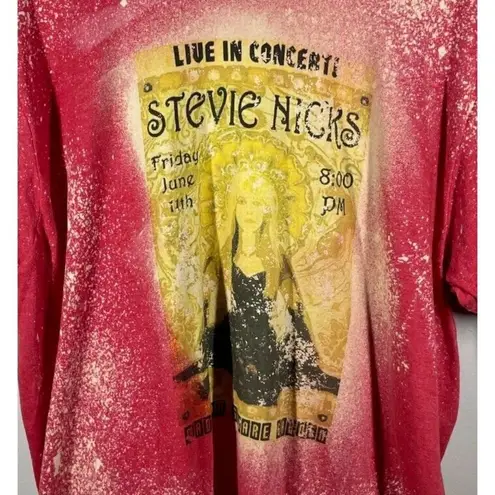 Tultex Stevie Nicks Red Graphic T-Shirt Short Sleeve Crew Neck Size XL Bleached