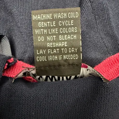 Say What? Say What Women’s Navy And Pink Long Sleeve Tight Dress Size Large