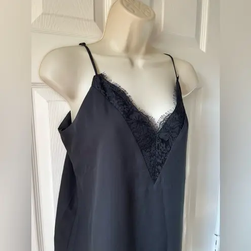 Socialite  Black Lace Cami Camisole With Adjustable Straps | Size Medium