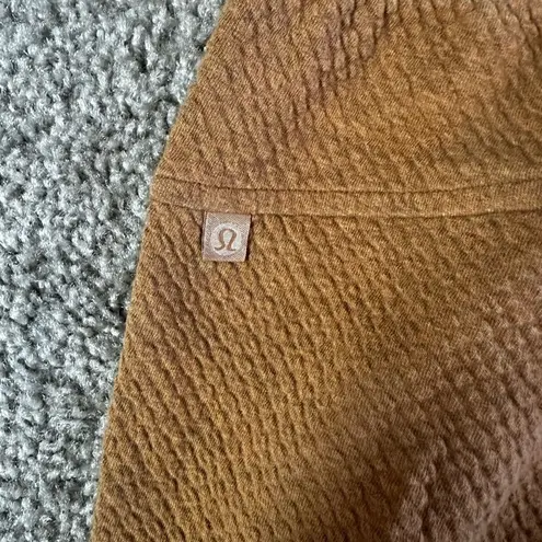 Lululemon  Warm Down Jogger Bubble Dot Cotton Blend Brown