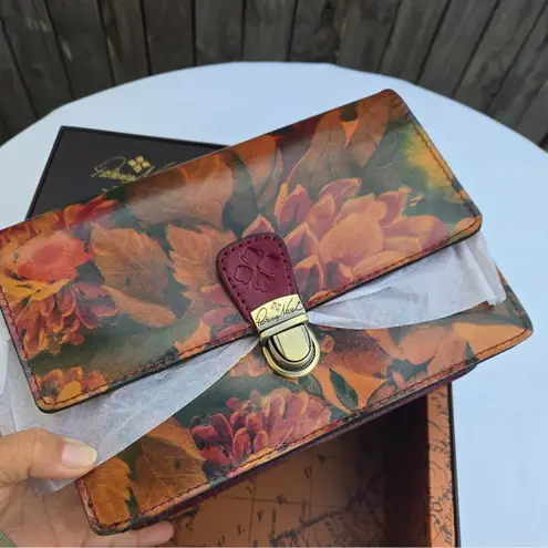 Patricia Nash 🆕 NEW Leather Locri Floral Multicolor Handbag & Wallet Gift Set