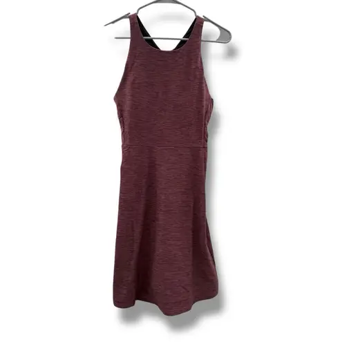 prAna Kimble Sleeveless Strappy Back Athletic Dress in Flannel Heather Sz M NEW