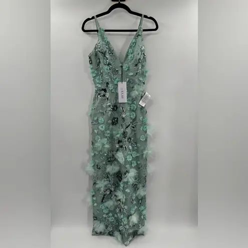 Nordstrom Helsi Norah Sequin Floral Gown in Sage Floral thumbnail 3