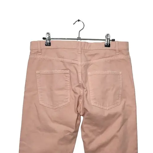 MSGM Cropped Straight Leg High Rise Jeans Peach Womens Size IT 40 US 6 Orange