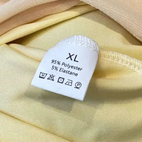 Yellow long prom or homecoming style dress XL