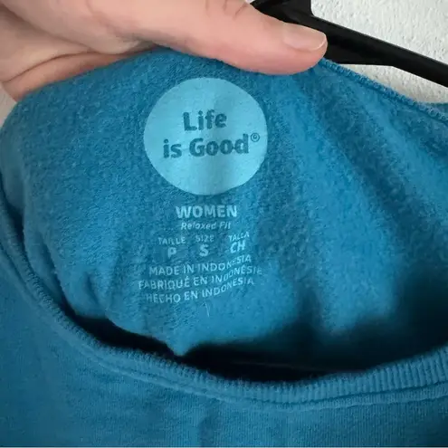 Life is Good  embroidered logo crewneck sweatshirt