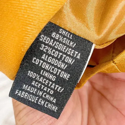 Tibi Silk Brocade Embellished Yellow Sheath Dress, EUC, Size 6, MSRP $495