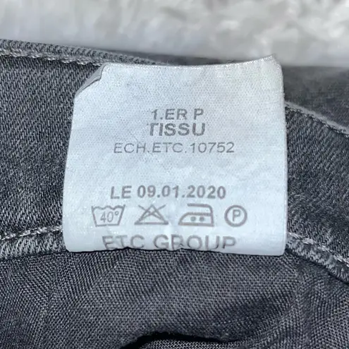 Elan Smoky Black High Rise Straight Leg Button Fly Denim Jeans 26 NWOT