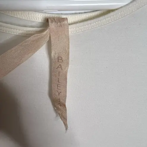 Bailey 44 Women’s Tank With Sheer Panel Detail Size Medium Cream/Ivory EUC