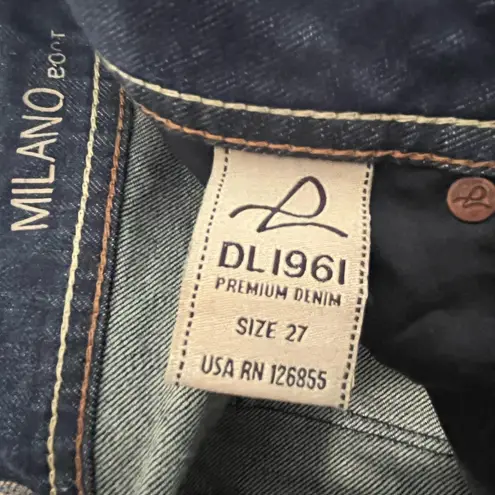 DL1961 Jeans Milano Boot Cut Blue Womens 4 Way Stretch 360 Comfort