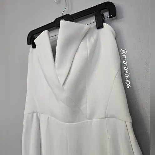 Nadine Merabi Vanessa White Jumpsuit Size 10