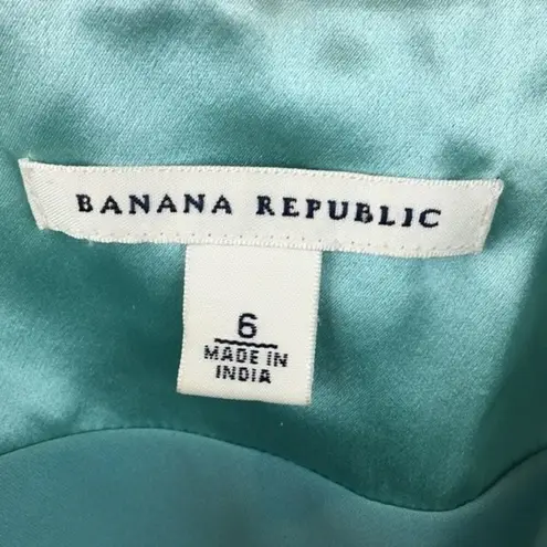 Banana Republic  Women's 100% Silk Blue Camisole Top 6