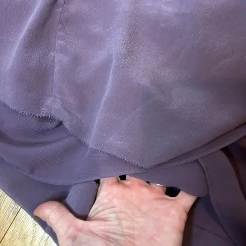 Wilfred Bisous Silk Dress Purple Maxi Size Small